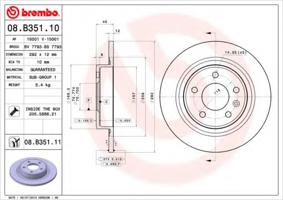 13502139,OPEL 13502139 Brake Disc for OPEL