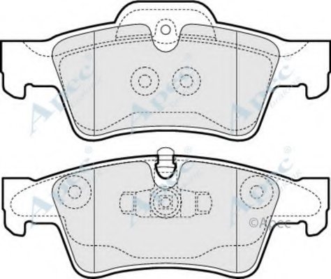 1644201520,MERCE 164 420 15 20 Brake Pad Set, disc brake for MERCE