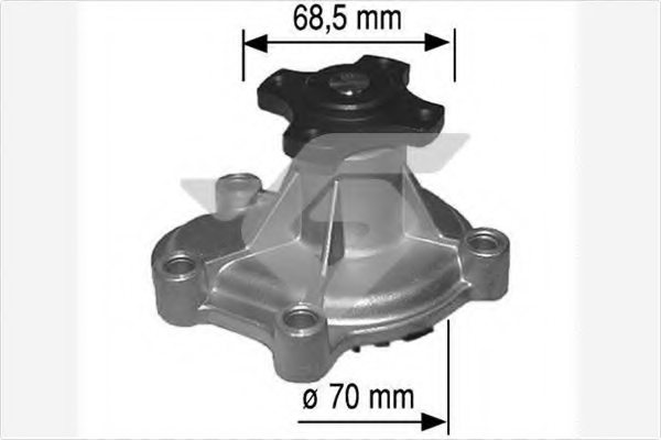 1334102,OPEL 1334102 Water Pump for OPEL