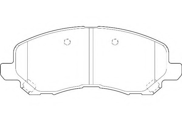 4605A557,MITSUBISHI 4605A557 Brake Pad Set, disc brake for MITSUBISHI