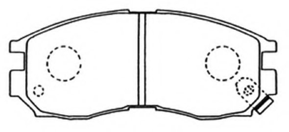 58101M2A01,HYUNDAI 58101M2A01 Brake Pad Set, disc brake for HYUNDAI