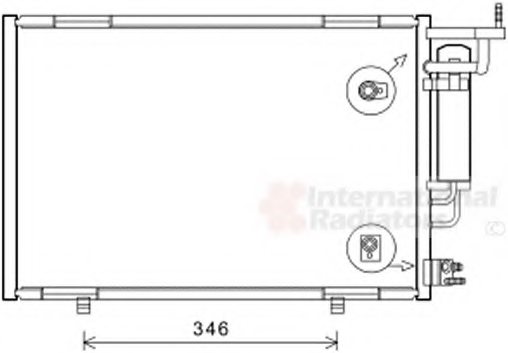 1756414,FORD 1756414 Condenser, air conditioning for FORD