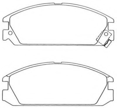 45022SD2A10,HONDA 45022-SD2-A10 Brake Pad Set, disc brake for HONDA