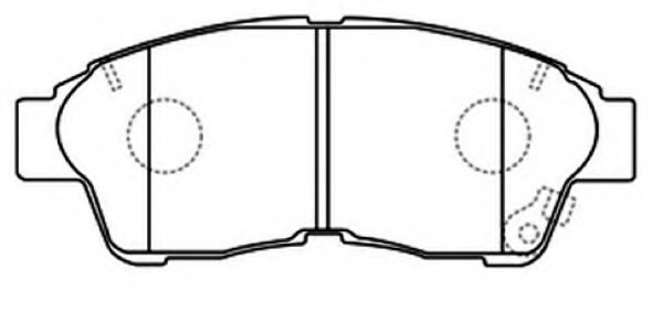 0446520120,TOYOT 04465-20120 Brake Pad Set, disc brake for TOYOT