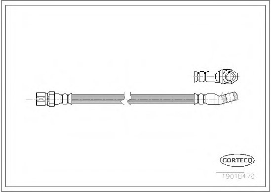 4464149,LANCIA 4464149 Brake Hose for LANCIA