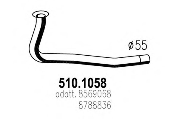 Iveco Exhaust Pipe For Iveco