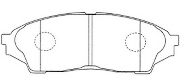 0446522300,TOYOT 04465-22300 Brake Pad Set, disc brake for TOYOT