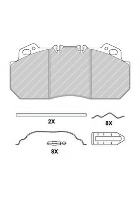 5001833114,RENAULT 5001833114 Brake Pad Set, disc brake for RENAULT