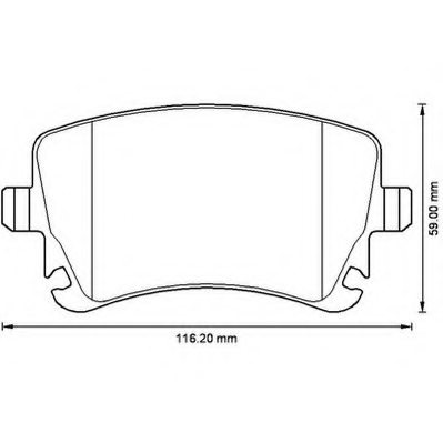 3W0698451,BENT 3w0698451 Brake Pad Set, disc brake for BENT