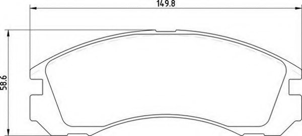 DBP511118,SUZUK DBP511118 Brake Pad Set, disc brake for SUZUK