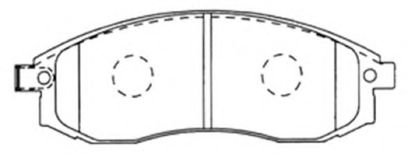 D6110,MK K D-6110 Brake Pad Set, disc brake for MK K