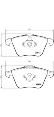 1368558,FORD 1368558 Brake Pad Set, disc brake for FORD