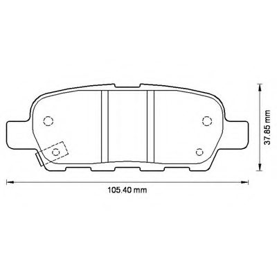 410601408R,RENAU 410601408R Brake Pad Set, disc brake for RENAU