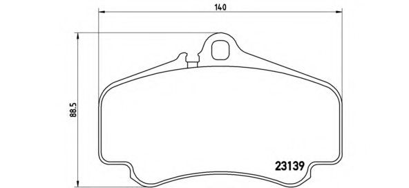 99635194912,PORSC 996.351.949.12 Brake Pad Set, disc brake for PORSC