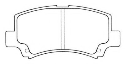 5581075F10,SUZUK 55810-75F10 Brake Pad Set, disc brake for SUZUK