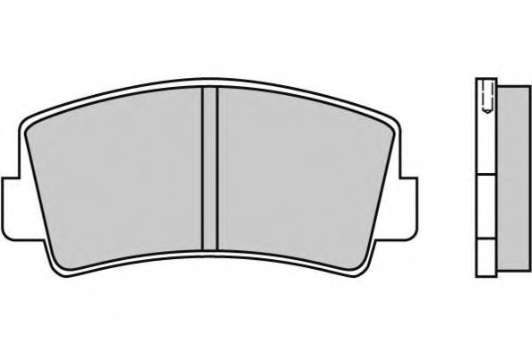 856249280A,MAZDA 8562-49-280A Brake Pad Set, disc brake for MAZDA