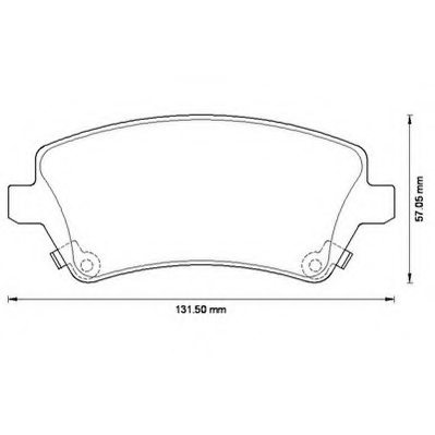 0446502150,TOYOT 04465-02150 Brake Pad Set, disc brake for TOYOT