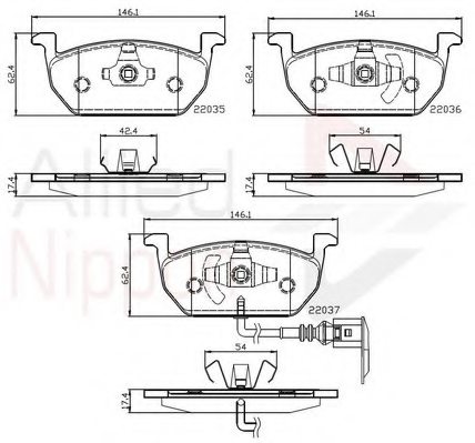 5Q0698151C,VW 5Q0698151C Brake Pad Set, disc brake for VW