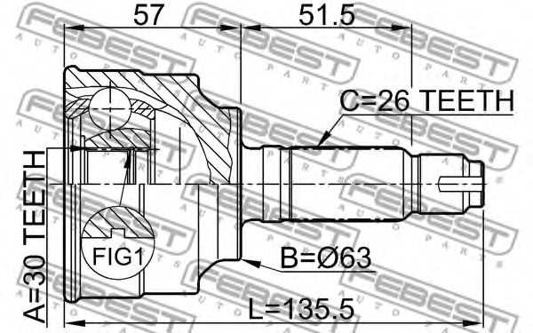 44014SDCA00,HONDA 44014-SDC-A00 Joint Kit, drive shaft for HONDA