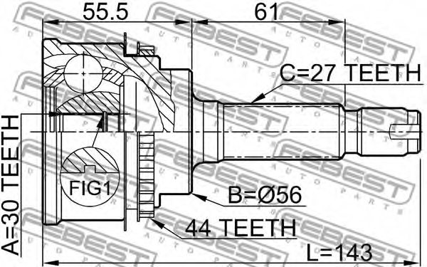 28321FE130,OEM 28321FE130 CV Half Shaft Assembly for OEM