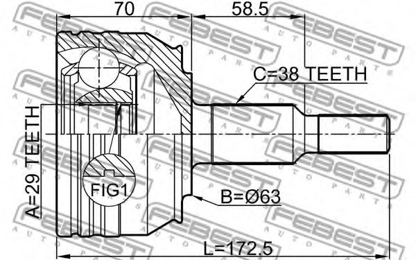 7H0498099BX,VAG 7H0 498 099 BX Joint Kit, drive shaft for VAG