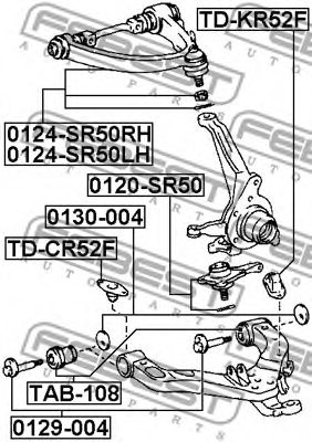 4806128040,TOYOT 48061-28040 Control Arm-/Trailing Arm Bush for TOYOT