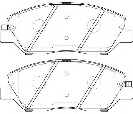 581012PA70,KIA 581012PA70 Brake Pad Set, disc brake for KIA