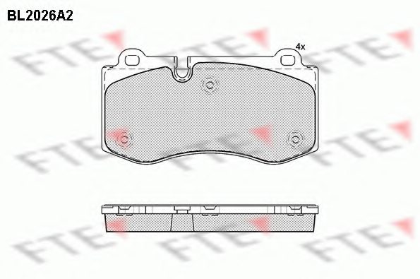 0044206220,MERCE 004 420 62 20 Brake Pad Set, disc brake for MERCE