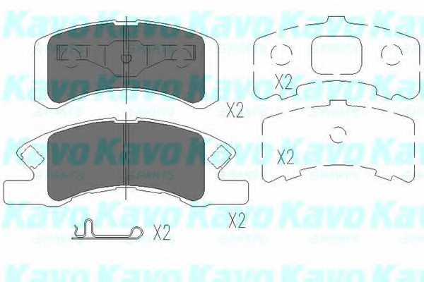 04465B2100,MITSUBISHI 04465-B2100 Brake Pad Set, disc brake for MITSUBISHI