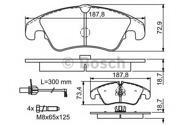 4G0698151D,AUDI 4G0698151D Brake Pad Set, disc brake for AUDI