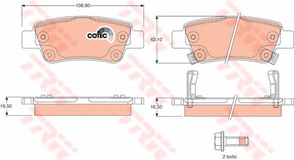 43022SWWG01,HONDA 43022SWWG01 Brake Pad Set, disc brake for HONDA