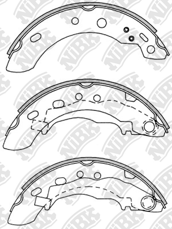 9810104704,TEXTAR 98101 047 0 4 Brake Shoe Set for TEXTAR