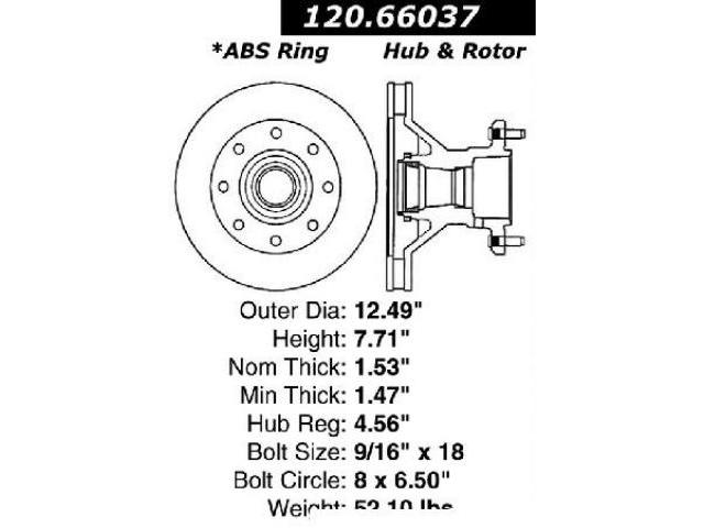CENTRIC  12066037 Rotor