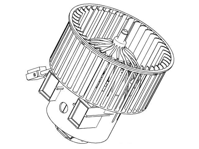 HELLA  351040271 Blower Motor