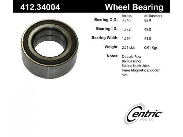 CENTRIC  41234004 Axle Shaft Bearing