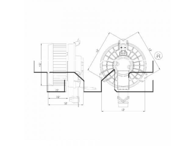 TYC  700260 Blower Motor