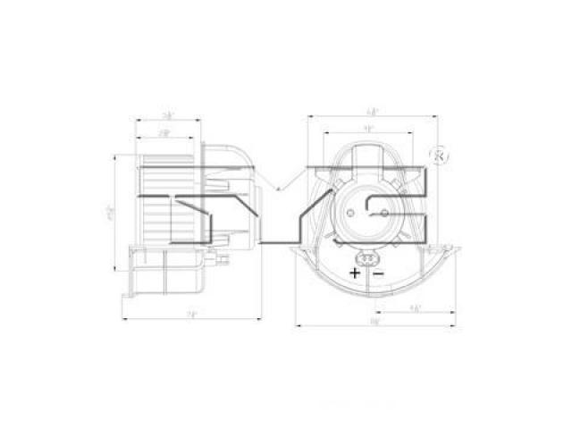 TYC  700262 Blower Motor