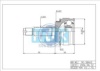 HDK MI-38A43 Joint Kit, drive shaft