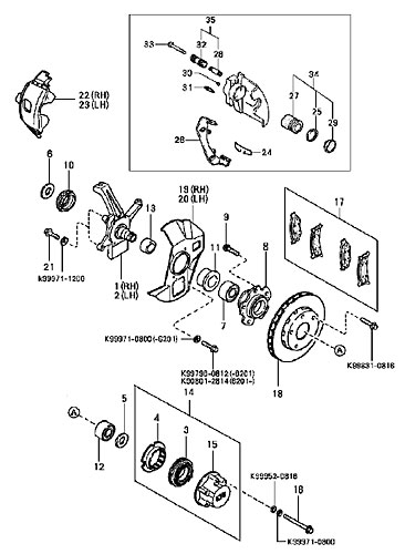 OE OK01133990 Brake Caliper