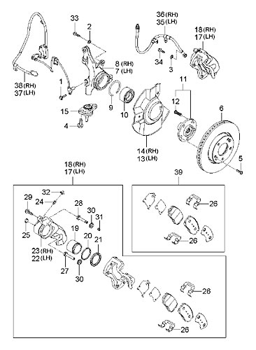 KGC KGC-BC-100149 Brake Caliper