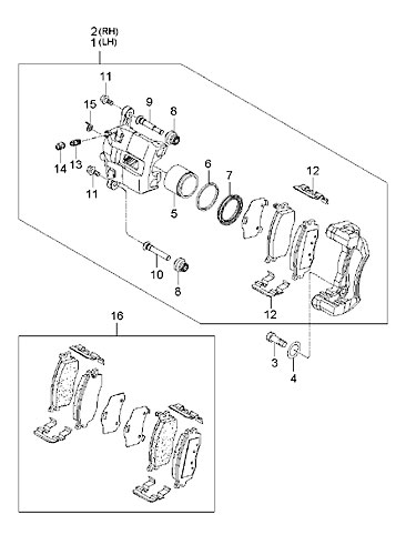 KGC KGC-BC-100105 Brake Caliper