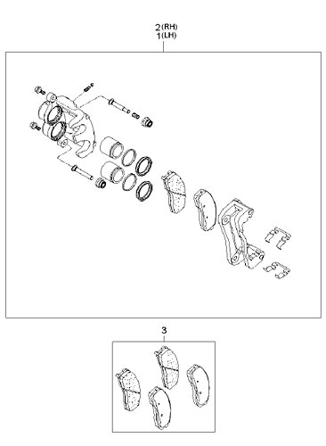 OE 581104E600 Brake Caliper