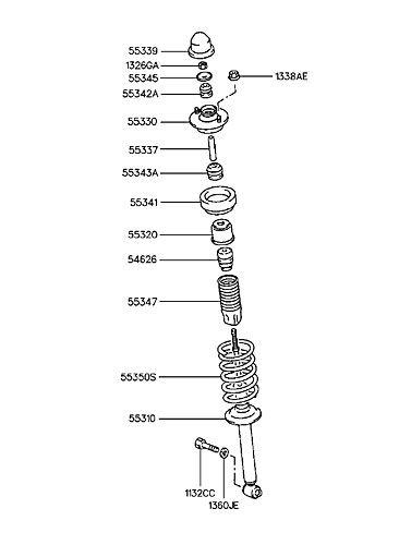 OE 5531037350 Shock Absorber