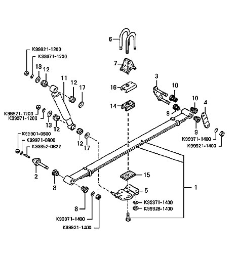 OE OK71E28900 Shock Absorber