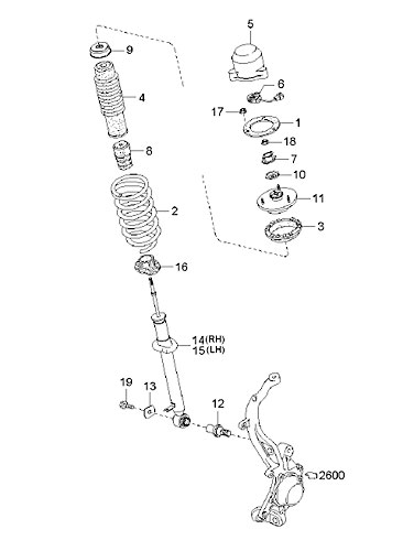 OE OK95A28900 Shock Absorber