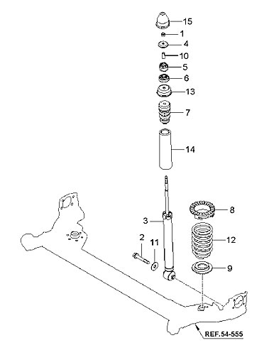 OE 5531007000 Shock Absorber