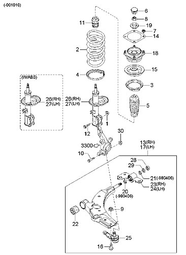 OE OK2NA34900 Shock Absorber