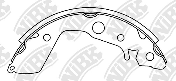 NIBK FN5541 Brake Shoe