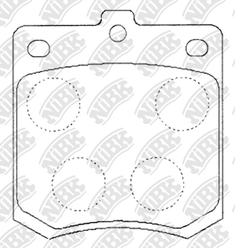 NIBK PN1008 Brake Pad