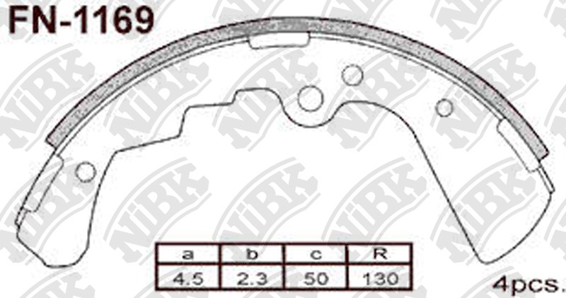 NISSAN 41060V5526 Brake Shoe